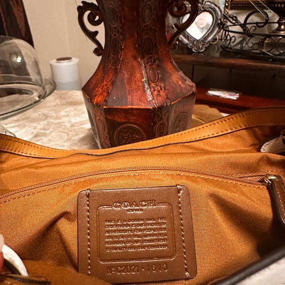 Coach Cream Backpack with Gold Accents main image 6